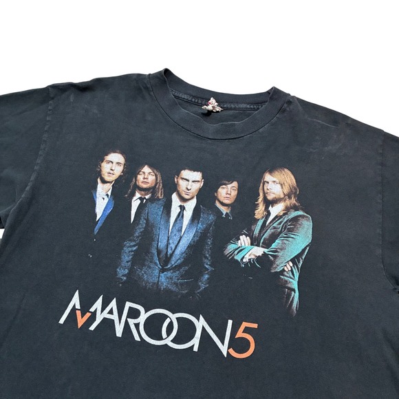 Alstyle Apparel & Activewear Other - 2008 Maroon 5 World Tour Adam Levine Faded black nostalgic t-shirt